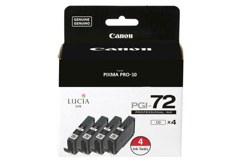 Canon Lucia PGI-72 Chroma Optimizer Ink Tank (4-Pack) - Print-Scan-Present - Canon - Helix Camera