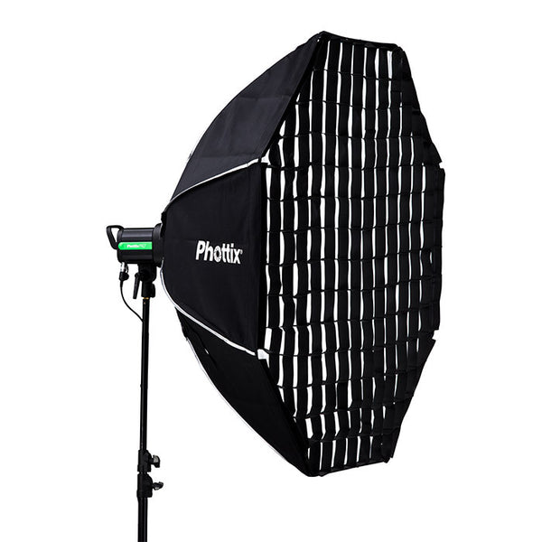 Phottix Solas Octagon Softbox with Grid 48"/122cm - Lighting-Studio - Phottix - Helix Camera 