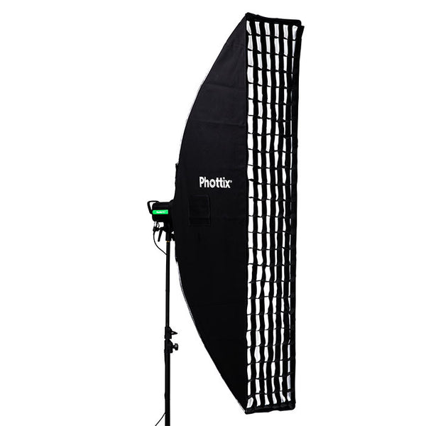 Phottix Solas Strip Softbox with Grid 16"x71" - Lighting-Studio - Phottix - Helix Camera