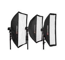 Norman STSB1036 10"x36" rectangular "Pop-Up" softbox w/ inner and outer diffusion panels - Lighting-Studio - Norman - Helix Camera