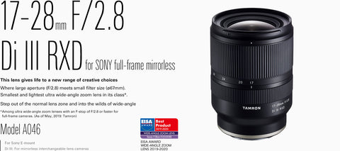 Tamron 17-28mm f/2.8 Di III RXD - Sony E-Mount - Photo-Video - Tamron - Helix Camera