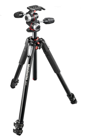 Manfrotto 055 Series Aluminum 3 Section Tripod with 3-Way Head - Photo-Video - Manfrotto - Helix Camera