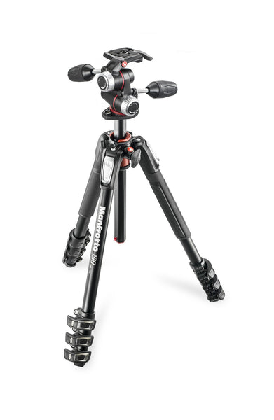 Manfrotto 190XPRO Aluminum 4 Section Tripod with 3-Way Head - Photo-Video - Manfrotto - Helix Camera