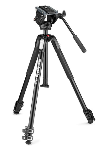 Manfrotto MVH500AH Fluid Video Head with MT190X3 tripod - Photo-Video - Manfrotto - Helix Camera