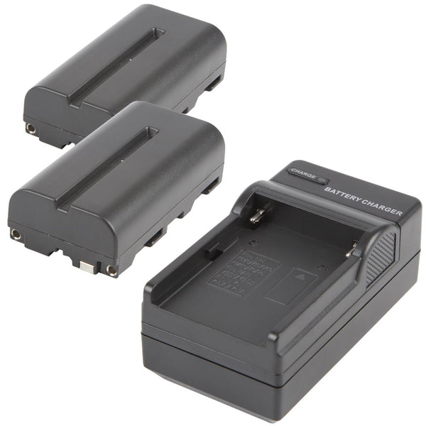 Volta NP-F550 Li-Ion Two Battery and Single Charger Kit - Photo-Video - Volta - Helix Camera