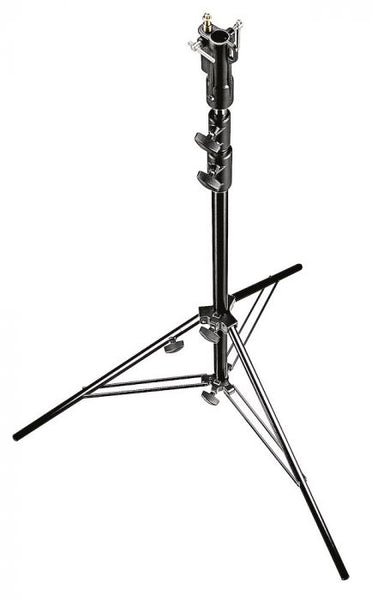 Manfrotto 3-Section Black Alu Senior Stand with Leveling Leg 007BU -  - Manfrotto - Helix Camera 