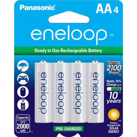 Panasonic Eneloop Rechargeable AA Batteries 4-Pack - Photo-Video - ProMaster - Helix Camera 