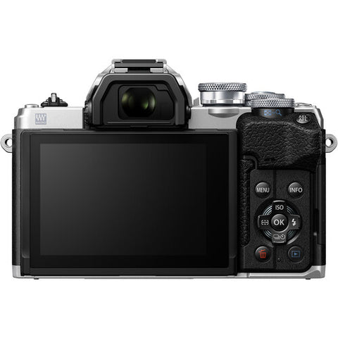 Olympus OM-D E-M10 Mark IV Mirrorless Camera Body - Silver - Photo-Video - Olympus - Helix Camera 
