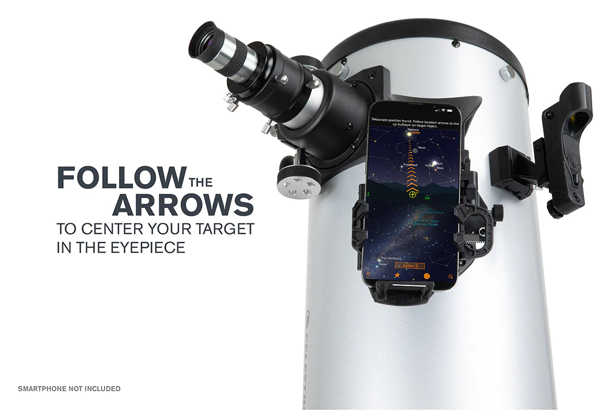 Celestron Starsense Explorer 8" Smartphone App-enabled Dobsonian Telescope - Helix Camera 