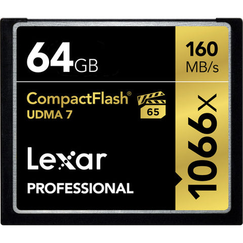 Lexar Professional 1066x CF Card - 64GB - Helix Camera 