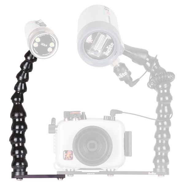 Ikelite Action Tray II Extension with Light Arm for ULTRAcompact Housings - Underwater - Ikelite - Helix Camera 