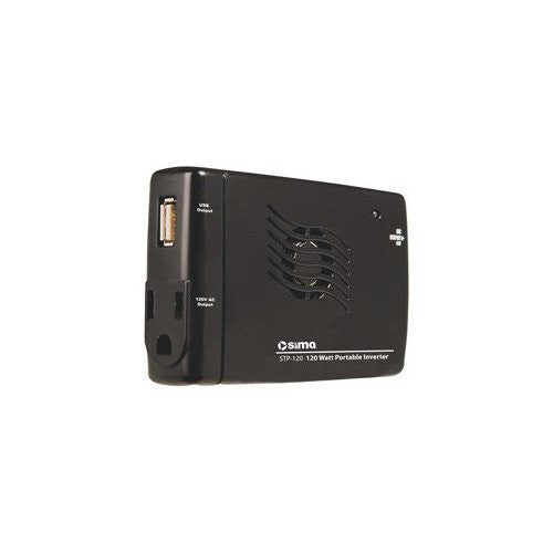 Sima STP-120 DC-to-AC Power Inverter - 12V DC - 120V AC - Continuous Power:120W - Photo-Video - Helix Camera & Video - Helix Camera 