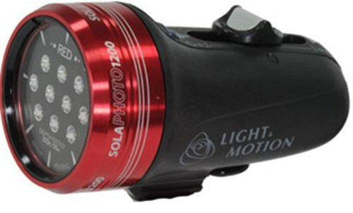 Light and Motion Sola Photo with Red Focus Light (1200-Lumens, Red) -  - Light & Motion - Helix Camera 