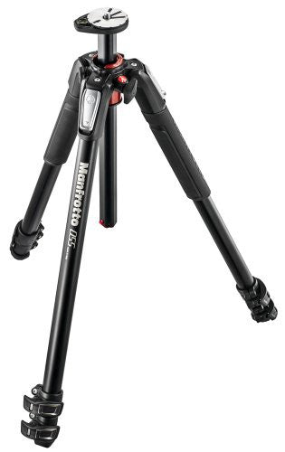 Manfrotto MT055XPRO3 055 Aluminium 3-Section Tripod with Horizontal Column (Black) - Lighting-Studio - Manfrotto - Helix Camera 