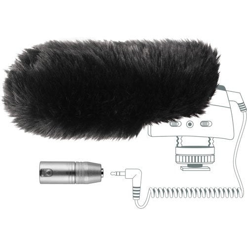 MZW400 Wind-muff and XLR Adapter Kit for the MKE400 - Photo-Video - Helix Camera & Video - Helix Camera 