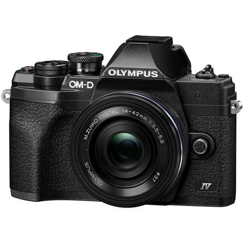 Olympus OM-D E-M10 Mark IV Mirrorless Camera with 14-42mm f3.5-5.6 EZ - Black - Helix Camera 