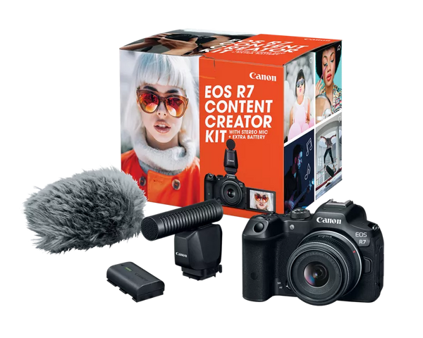 Canon EOS R7 Mirrorless Camera Content Creator Kit - Helix Camera 