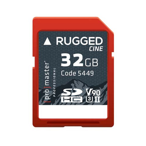 ProMaster Rugged Cine UHS-II SDHC - 32GB - Film-Memory - ProMaster - Helix Camera 