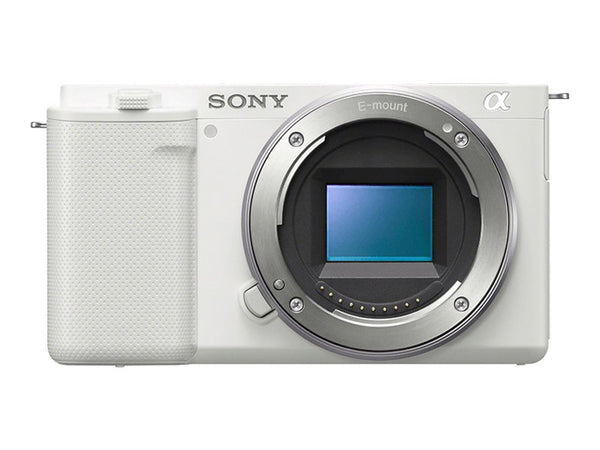 Sony ZV-E10 Mirrorless Camera Body - White - Helix Camera 
