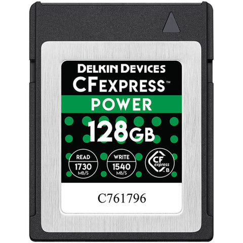 Delkin Power CFexpress Type B Memory Card - 128GB - Helix Camera 