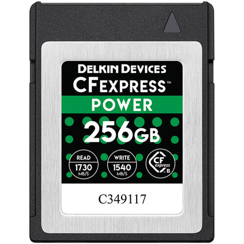 Delkin Power CFexpress Type B Memory Card - 256GB - Helix Camera 