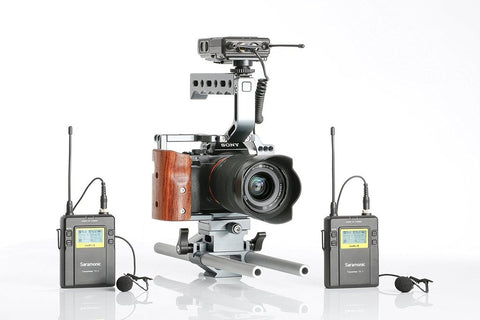 Saramonic UwMic9 RX9+TX9+TX9 2-Person Wireless Lavalier Microphone System with Portable Dual-Channel Camera-Mountable Receiver - Audio - Saramonic - Helix Camera 