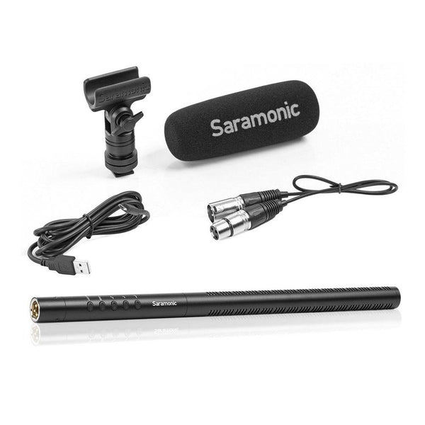Saramonic SR-TM7 15.5" Professional Supercardioid XLR Shotgun Condenser Microphone with Rechargeable Lithium-Ion Battery - Audio - Saramonic - Helix Camera 