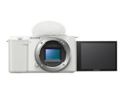 Sony ZV-E10 Mirrorless Camera Body - White - Helix Camera 