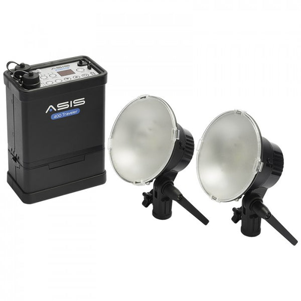 Asis 400 Traveler 2-Light & Li-Ion Battery Kit - Lighting-Studio - Asis - Helix Camera 