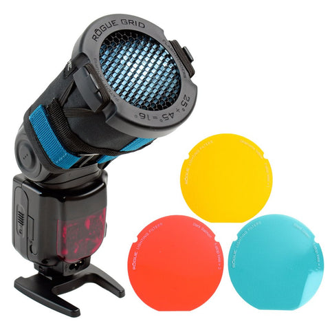 Rogue 3-in-1 Flash Grid with 3 Gel Starter Set - Photo-Video - ExpoImaging - Helix Camera 