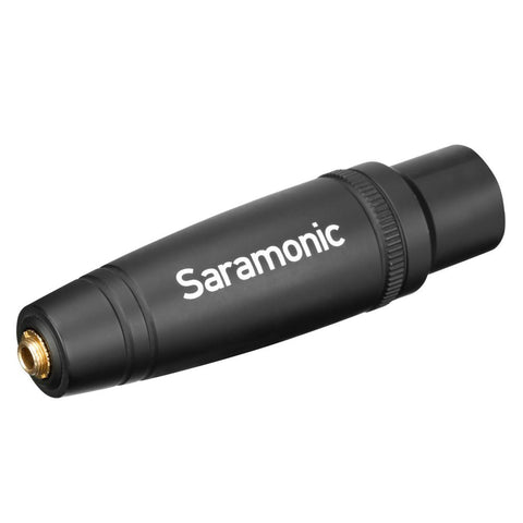 Saramonic C-XLR+ 3.5mm Female TRS to XLR Male Audio Adapter with Phantom Power to Plug-In-Power Converter for Pro Cameras, Mixers, Recorders and more - Audio - Saramonic - Helix Camera 