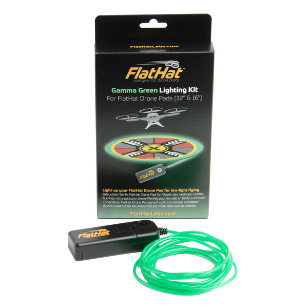 FlatHat Lighting Kit for Collapsible Drone Pads - Gamma Green - Photo-Video - ExpoImaging - Helix Camera 