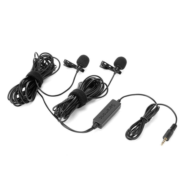 Saramonic LavMicro 2M Dual Lavalier Microphones for DSLRs, Mirrorless, Video Cameras, Smartphones, Tablets & more - Audio - Saramonic - Helix Camera 