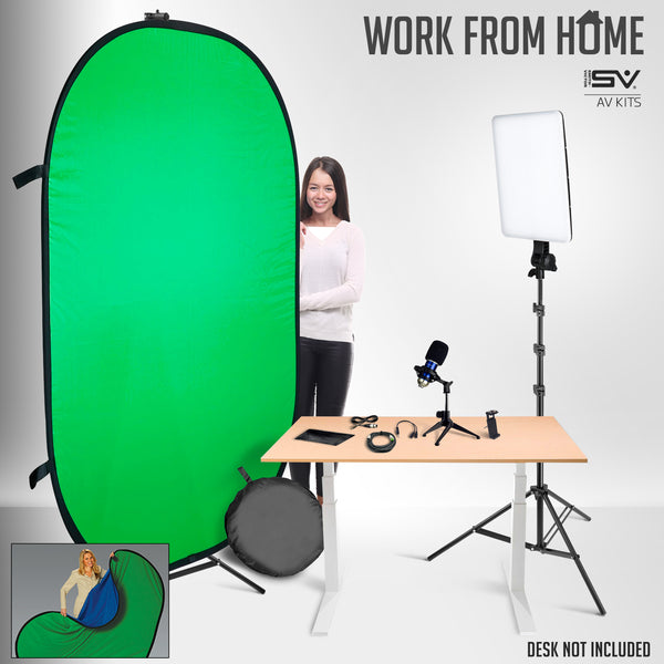 Smith Victor Intermediate Smartphone/Panel-light Desktop Work-From-Home AV Kit - Lighting-Studio - Smith-Victor - Helix Camera 