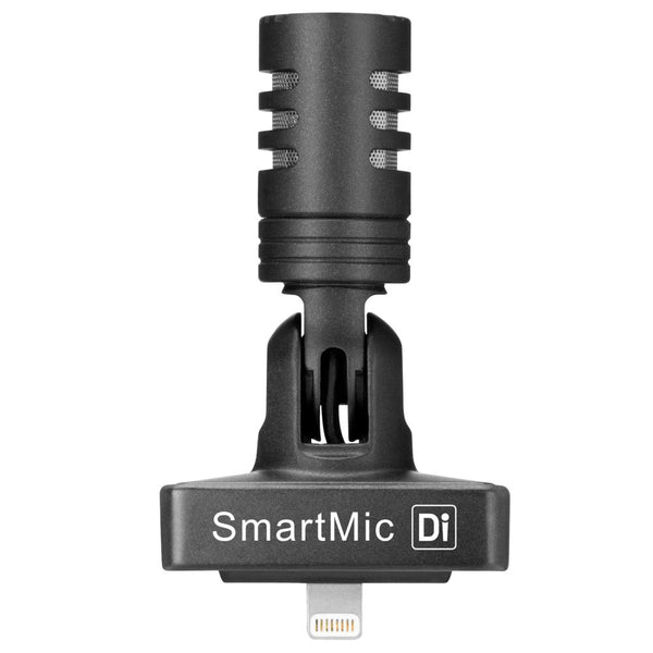 Saramonic SmartMic-Di Stereo Microphone with Lightning Connector for Apple iPhone & iPad with Built-In Headphone Output, Foam & Furry Windscreens - Audio - Discontinued - Helix Camera 