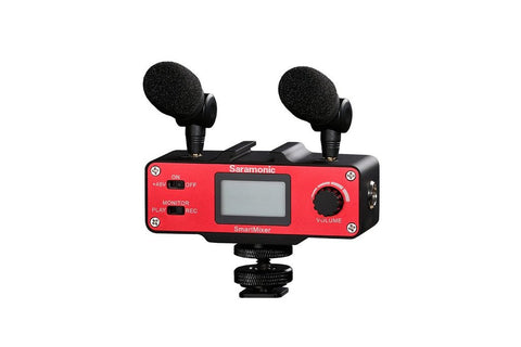 Saramonic SmartMixer Smartphone Mixer with Dual Microphones, Handgrip & Headphone Output for Apple iPhone & Android - Audio - Saramonic - Helix Camera 