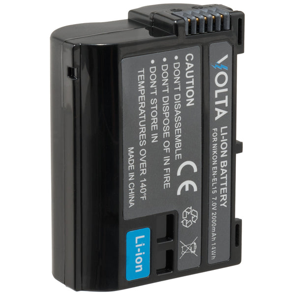 Volta EN-EL15 2000mAh Rechargeable Battery for Nikon Cameras - Photo-Video - Volta - Helix Camera 