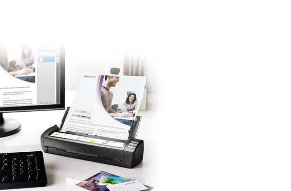 Plustek AD480 Scanner for Card and Document, 20 page Paper Feeder+Card Slot - Print-Scan-Present - Plustek - Helix Camera 