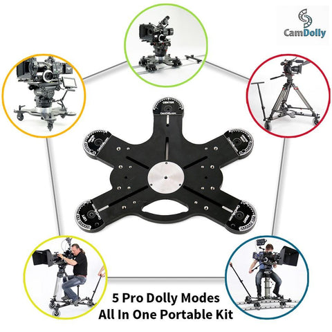 Fotodiox CamDolly Cinema Systems + Two Snake Track Flexible  Rails (2x Rails) - Lighting-Studio - Fotodiox - Helix Camera 