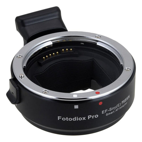 Fotodiox Pro Fusion Adapter, Smart AF Lens - Canon EOS (EF / EF-S) D/SLR Lens to Sony Alpha E-Mount Mirrorless Camera Body with Full Automated Functions - Photo-Video - Fotodiox - Helix Camera 