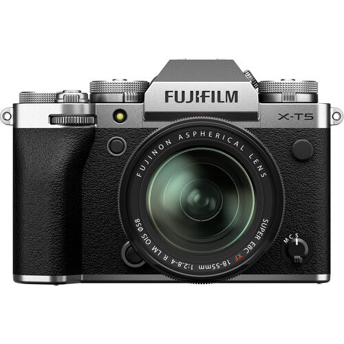 Fujifilm X-T5 Mirrorless Camera with 18-55mm F/2.8-4 - Silver - Helix Camera 