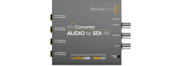 Blackmagic Mini Converter Audio to SDI 4K - Photo-Video - Blackmagic - Helix Camera 