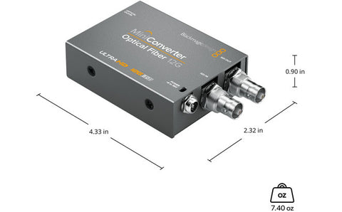 Blackmagic Mini Converter Optical Fiber 12G - Photo-Video - Blackmagic - Helix Camera 