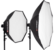 Norman OSB60 60" octagonal "Pop-Up" softbox w/ inner and outer diffusion panels - Lighting-Studio - Norman - Helix Camera 