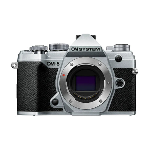 OM System OM-5 Mirrorless Camera with 12-45mm f/4.0 (Silver) - Helix Camera 