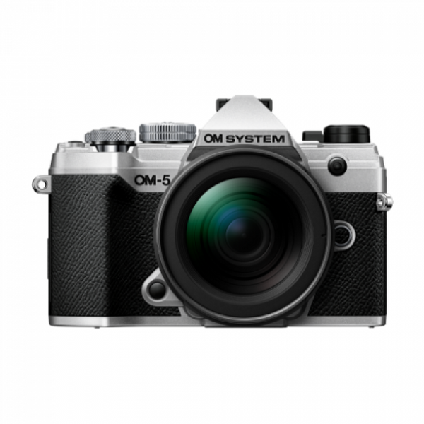 OM System OM-5 Mirrorless Camera with 12-45mm f/4.0 (Silver) - Helix Camera 