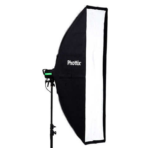 Phottix Solas Strip Softbox with Grid 14"x55" - Lighting-Studio - Phottix - Helix Camera 