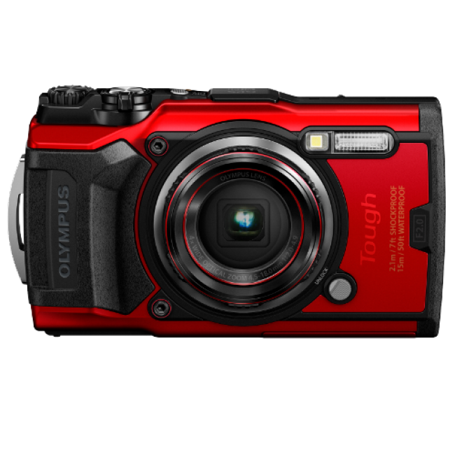 Olympus Stylus Tough TG-6 Digital Camera - Red - Photo-Video - Olympus - Helix Camera 