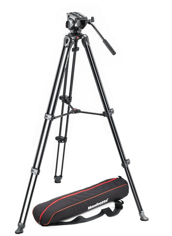 Manfrotto Pro Video MVH500A w/MVT502AM tripod system w/bag MVK500AM -  - Manfrotto - Helix Camera 