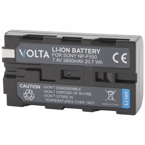 Volta NP-F550 Li-Ion Two Battery and Single Charger Kit - Photo-Video - Volta - Helix Camera 